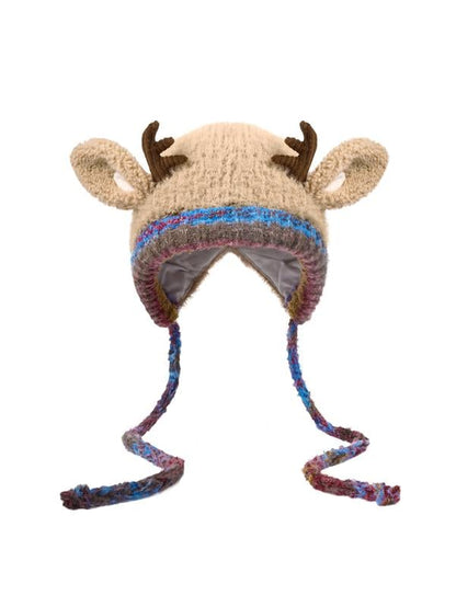 🎁🎄Soldes de Noël 50 % de réduction ! 🦌Bonnet de Noël festif à cornes, design original🧶