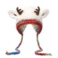 🎁🎄Soldes de Noël 50 % de réduction ! 🦌Bonnet de Noël festif à cornes, design original🧶