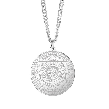 📢📢50 % DE RÉDUCTION !!! ✨Collier pendentif médaillon aux sept archanges