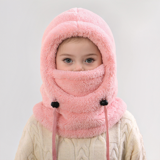 Bonnet d'hiver tout-en-un confortable pour enfants