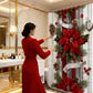 🎄Christmas Sale 50% OFF🔥Rideau de Douche Festif Imprimé Rouge de Noël