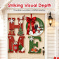 🎄⛄Décoration murale en bois pour Noël avec lettres - HOME/JOY