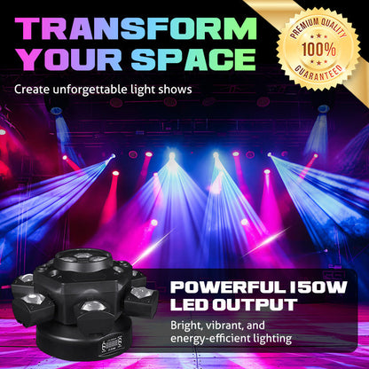 🎄 Promotion Spéciale Noël -49％🔥Multi-Beam LED Atmosphere Light - La Magie Lumineuse à 360° ! 🌟✨