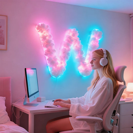🎄Soldes de Noël🔥DIY Décor Lumineux Nuage Orageux LED avec Alimentation USB
