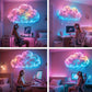 🎄Soldes de Noël🔥DIY Décor Lumineux Nuage Orageux LED avec Alimentation USB