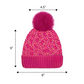 📢📢60 % de réduction !!!⏰Bonnet d'hiver à pompon et paillettes scintillantes