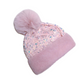 📢📢60 % de réduction !!!⏰Bonnet d'hiver à pompon et paillettes scintillantes