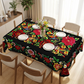 🔥Vente chaude🔥Nappe florale mexicaine avec bord festonné (60% de réduction)