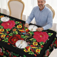 🔥Vente chaude🔥Nappe florale mexicaine avec bord festonné (60% de réduction)