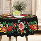 🔥Vente chaude🔥Nappe florale mexicaine avec bord festonné (60% de réduction)
