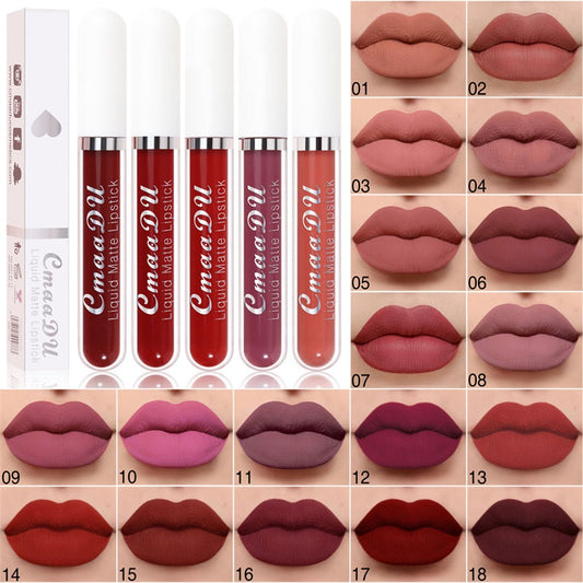 📢📢50 % DE RÉDUCTION !!!⏰Rouge à lèvres liquide mat et waterproof 18 couleurs💄✨