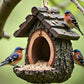 🔥60 % DE RÉDUCTION ! 🐦 NOUVEAUTÉS 2026 – Mangeoire à oiseaux d'extérieur avec design réaliste de souche d'arbre | Décoration de jardin et refuge pour la faune sauvage en un ! 🌿✨