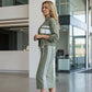 💖 Ensemble veste et robe à col montant pour femme