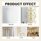 🎨🏡Kit de peinture effet feuille d'or – Peinture dorée métallisée à base d'eau, résistante aux intempéries, avec pinceau, idéale pour les meubles, la décoration et le bricolage d'extérieur
