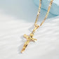 ⏰DERNIER JOUR - ACHETEZ-EN 1, OBTENEZ-EN 1 GRATUIT !✝️Collier à pendentif crucifix doré