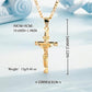 ⏰DERNIER JOUR - ACHETEZ-EN 1, OBTENEZ-EN 1 GRATUIT !✝️Collier à pendentif crucifix doré
