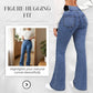 💎 62% DE RÉDUCTION ! 💎 Jean Évasé Taille Haute pour Femme – Denim Stretch, Silhouette Allongée & Confort Absolu 👖💙