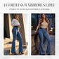 💎 62% DE RÉDUCTION ! 💎 Jean Évasé Taille Haute pour Femme – Denim Stretch, Silhouette Allongée & Confort Absolu 👖💙