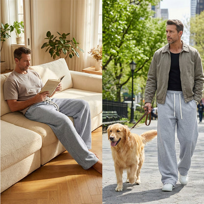 📢📢60 % de réduction !! ⏰👖Pantalon décontracté ample à cordon pour homme