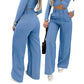👖🌸💕 PROMO -50% ! Pantalon Femme Taille Haute à Jambes Larges – Tissu Fluide, Couleur Unie & Élégant (7 Couleurs, S-XL)
