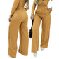 👖🌸💕 PROMO -50% ! Pantalon Femme Taille Haute à Jambes Larges – Tissu Fluide, Couleur Unie & Élégant (7 Couleurs, S-XL)