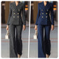 💼 Tailleur d‘Autorité Moderne | Costume Femme à Rayures Princesse ✨【Soldes -60%】