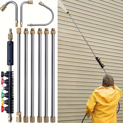 🎁 60% DE RÉDUCTION ! 🚗 Kit de Rallonge pour Nettoyeur Haute Pression – Jusqu’à 4000 PSI, Nettoyage de Toits & Gouttières Sans Échelle 💧🔧