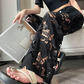 Pantalon creux pour femme avec imprimé strass chauds assemblés