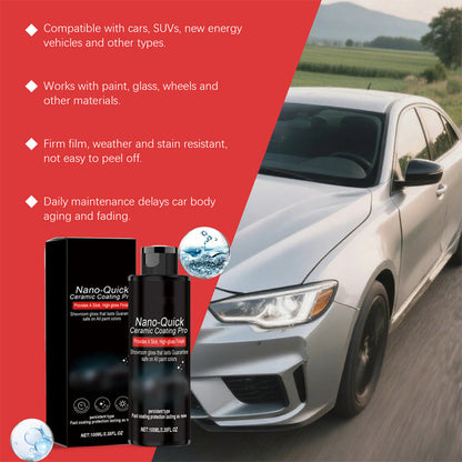 🚗 PROMO LIMITÉE 50% DE RÉDUCTION ! 💥 Spray Lustrant Haute Brillance – Nano-Céramique, Hydrophobe, Application Rapide ✨