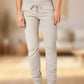 Pantalon de jogging taille haute et coupe ajustée, cordon de serrage et poches