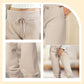 Pantalon de jogging taille haute et coupe ajustée, cordon de serrage et poches