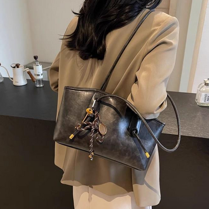 👜 60% DE RÉDUCTION! ✨ Sac d'Épaule Vintage en Cuir PU – Intérieur Spacieux, Robuste & Parfait Pour Le Quotidien 🌸