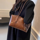 👜 60% DE RÉDUCTION! ✨ Sac d'Épaule Vintage en Cuir PU – Intérieur Spacieux, Robuste & Parfait Pour Le Quotidien 🌸