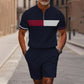 🔥60 % DE RÉDUCTION🔥Ensemble chemise et short à col zippé pour homme