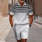 🔥60 % DE RÉDUCTION🔥Ensemble chemise et short à col zippé pour homme