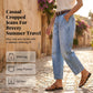 👖 50% DE RÉDUCTION ✨ Jean droit court à taille haute pour femme – Coupe flatteuse, confortable & parfait pour un look décontracté 🌸