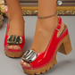 📢📢60 % de réduction !! ⏰Sandales élégantes à bout ouvert et boucle à talons