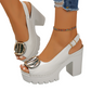 📢📢60 % de réduction !! ⏰Sandales élégantes à bout ouvert et boucle à talons