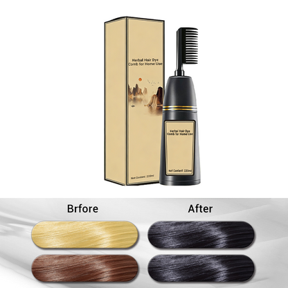 Peigne applicateur de teinture végétale pour usage domestique