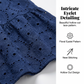 👗 60% DE RÉDUCTION! 🌞 Robe d'Été en Coton avec Broderie Ajourée – Légère, Chic & Parfaite Pour Les Journées Chaudes 🌸