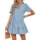 👗 60% DE RÉDUCTION! 🌞 Robe d'Été en Coton avec Broderie Ajourée – Légère, Chic & Parfaite Pour Les Journées Chaudes 🌸