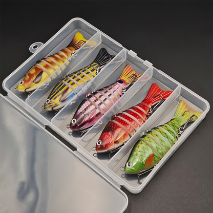🎣 50% DE RÉDUCTION! 🐟 Leurre de Pêche Natatoire Bionique Multi-Segmenté – Mouvement Réaliste, Design Attractif & Idéal Pour Capturer Les Gros Poissons 🌊