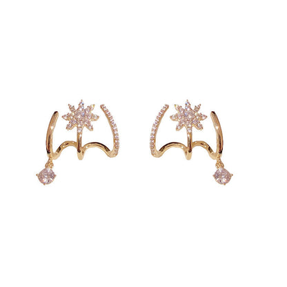 📢📢50 % DE RÉDUCTION !!!⏰Boucles d'oreilles griffes scintillantes pour femme