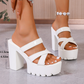 📢📢60 % de réduction !! ⏰Sandales à talons épais et semelles compensées pour femme
