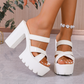 📢📢60 % de réduction !! ⏰Sandales à talons épais et semelles compensées pour femme