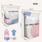 💐 ACHETEZ 2, OBTENEZ 1 GRATUIT ! 🧺 Sacs de rangement sous vide sans pompe – Gain de place jusqu’à 80% – Matériau résistant PA+PE, idéal pour vêtements, literie & coussins 🛏️