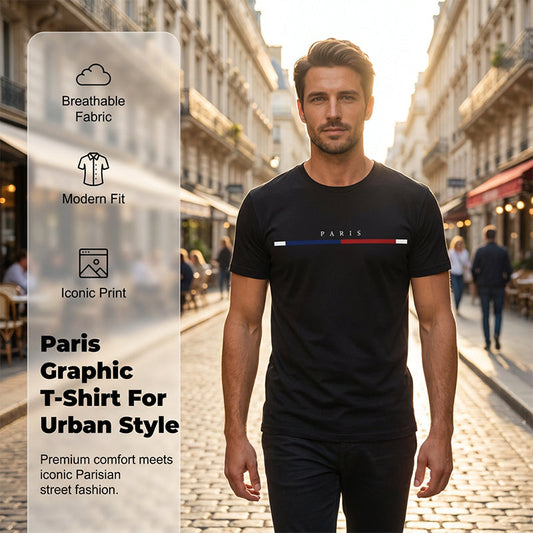 T-shirt graphique minimaliste pour homme