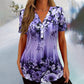 🌸 OFFRE LIMITÉE : -60 % ! ✨ Haut à manches courtes floral pour femme – Coupe ample douce, respirante et polyvalente 👕