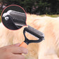 Brosse de toilettage double face pour animaux de compagnie