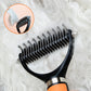 Brosse de toilettage double face pour animaux de compagnie